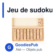 Jeu de sudoku en bois personnalisable avec logo - Christa - Miniature 3