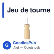 Jeu de tournevis personnalisable en bois d'hévéa avec logo - Miniature 1