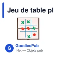 Jeu de table pliable personnalisable avec logo - Jeu Diamond - Miniature 1