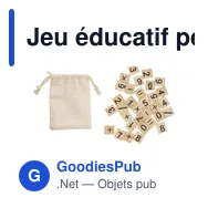 Jeu éducatif personnalisable de chiffres en pin avec logo - Ezekiel - Miniature 3