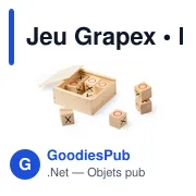 Jeu de société en bois personnalisable avec logo - Jeu Grapex - Miniature 3