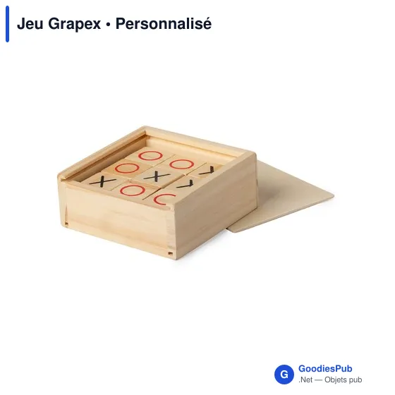 Jeu de société en bois personnalisable avec logo - Jeu Grapex - Image 4