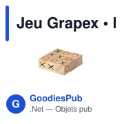 Jeu de société en bois personnalisable avec logo - Jeu Grapex - Miniature 5