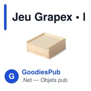 Jeu de société en bois personnalisable avec logo - Jeu Grapex - Miniature 6