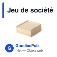 Jeu de société en bois personnalisable avec logo - Jeu Grapex - Miniature 7