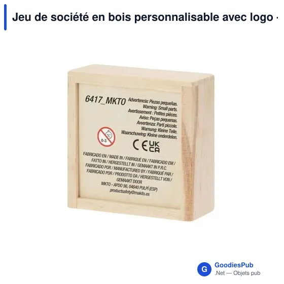 Jeu de société en bois personnalisable avec logo - Jeu Grapex - Image 8