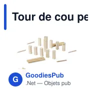 Tour de cou personnalisable avec logo pour entreprises - Miniature 1