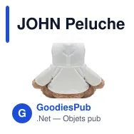 JOHN Peluche ourson - Miniature 2