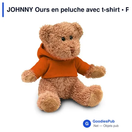 JOHNNY Ours en peluche avec t-shirt