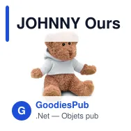 JOHNNY Ours en peluche avec t-shirt - Miniature 12