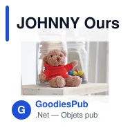 JOHNNY Ours en peluche avec t-shirt - Miniature 10