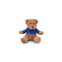 Variante bleu - Peluche ourson personnalisable avec t-shirt - JOHNNY Tavec logo