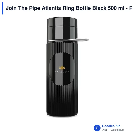 Bouteille d'eau personnalisable Join The Pipe Atlantis Ring 500 ml avec logo - Image 2