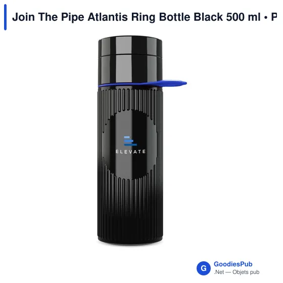Bouteille d'eau personnalisable Join The Pipe Atlantis Ring 500 ml avec logo - Image 8