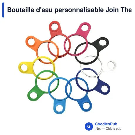 Bouteille d'eau personnalisable Join The Pipe Atlantis Ring 500 ml avec logo