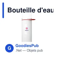 Bouteille d'eau personnalisable Join The Pipe Atlantis Ring 500 ml avec logo - Miniature 2
