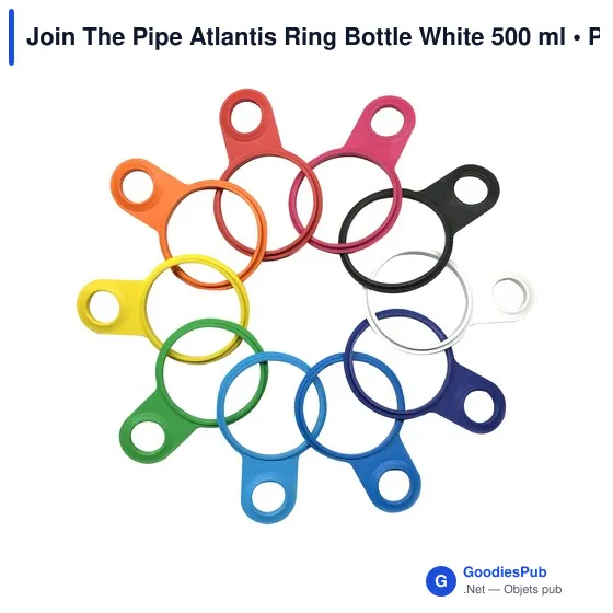 Bouteille d'eau personnalisable Join The Pipe Atlantis Ring 500 ml avec logo - Image 3