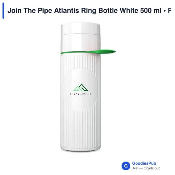 Bouteille d'eau personnalisable Join The Pipe Atlantis Ring 500 ml avec logo - Image 6