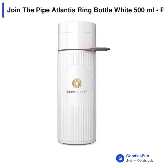 Bouteille d'eau personnalisable Join The Pipe Atlantis Ring 500 ml avec logo - Image 10