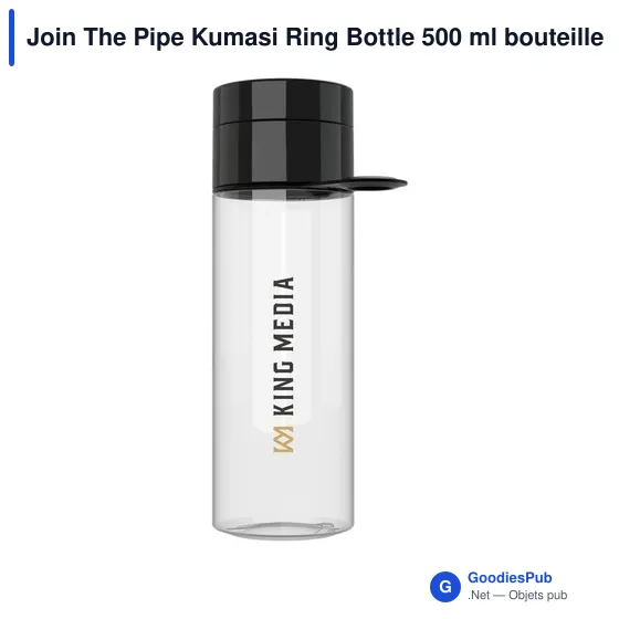 Bouteille d'eau personnalisable Join The Pipe Kumasi Ring 500 ml avec logo - Image 2