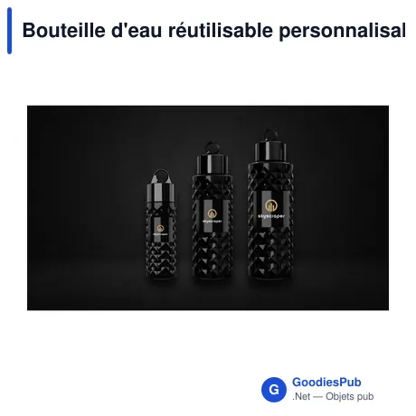 Bouteille d'eau réutilisable personnalisable Join The Pipe Nairobi 1 Lavec logo