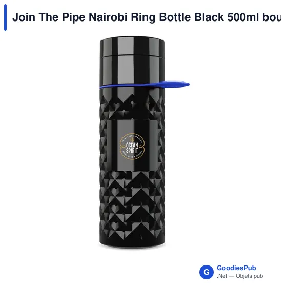 Bouteille d'eau personnalisable Join The Pipe Nairobi Ring 500ml avec logo - Image 12