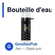 Bouteille d'eau personnalisable Join The Pipe Nairobi Ring 500ml avec logo - Miniature 9