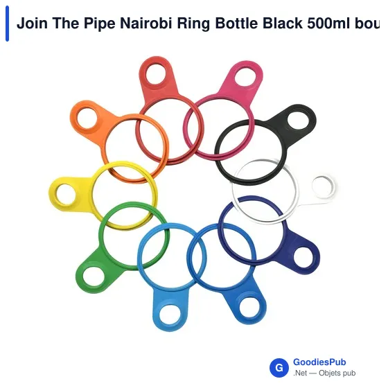 Bouteille d'eau personnalisable Join The Pipe Nairobi Ring 500ml avec logo - Image 10
