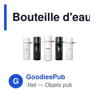 Bouteille d'eau personnalisable Join The Pipe Nairobi Ring 500ml avec logo - Miniature 2