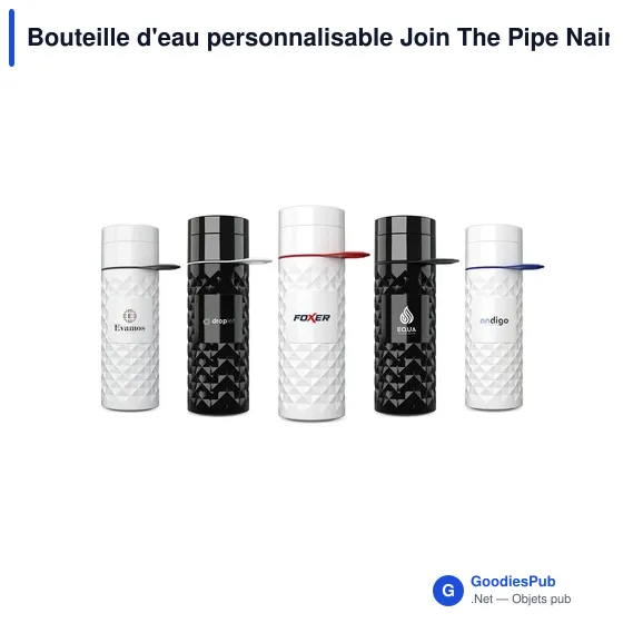 Bouteille d'eau personnalisable Join The Pipe Nairobi Ring 500ml avec logo - Image 2