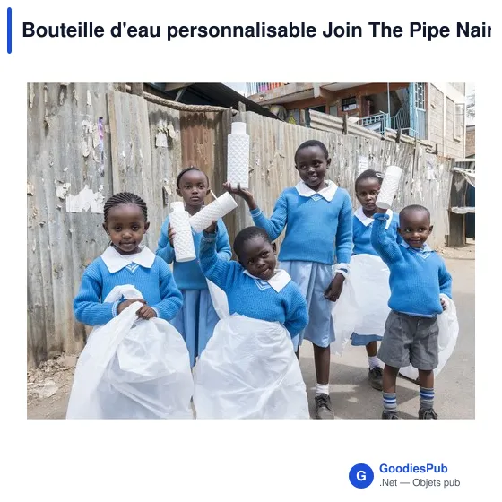 Bouteille d'eau personnalisable Join The Pipe Nairobi Ring 500ml avec logo - Image 12