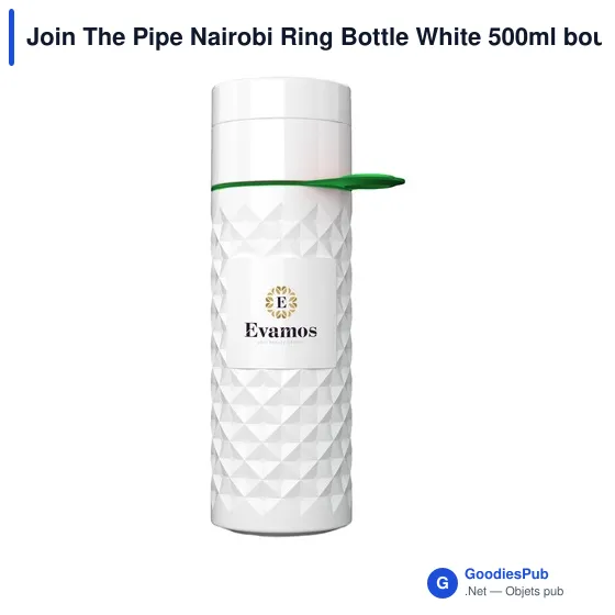 Bouteille d'eau personnalisable Join The Pipe Nairobi Ring 500ml avec logo - Image 3