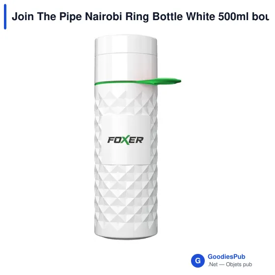 Bouteille d'eau personnalisable Join The Pipe Nairobi Ring 500ml avec logo - Image 6