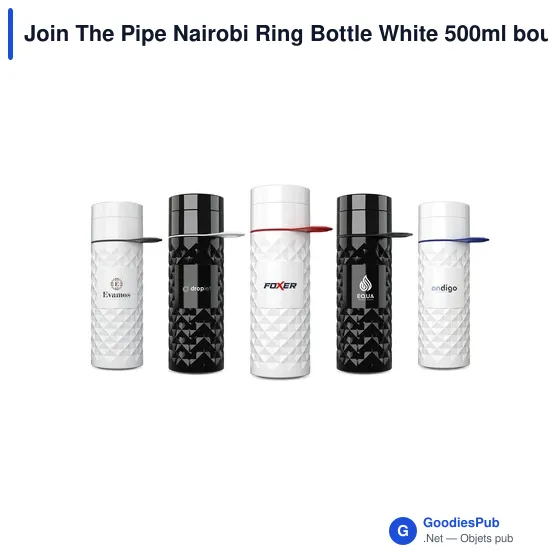 Bouteille d'eau personnalisable Join The Pipe Nairobi Ring 500ml avec logo - Image 8