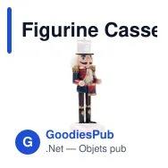 Figurine Casse-noisette personnalisable en bois avec logo - Miniature 1