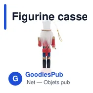 Figurine casse-noisette personnalisable en bois - JOLLYavec logo - Miniature 2