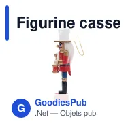 Figurine casse-noisette personnalisable en bois - JOLLYavec logo - Miniature 4