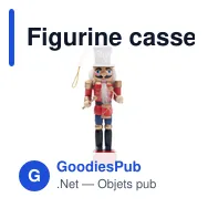 Figurine casse-noisette personnalisable en bois - JOLLYavec logo - Miniature 5