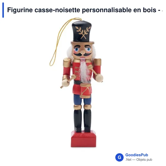 Figurine casse-noisette personnalisable en bois - JOLLYavec logo - Image 5