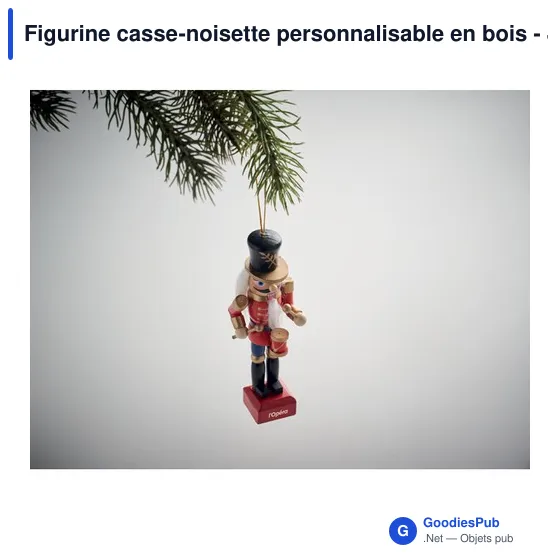 Figurine casse-noisette personnalisable en bois - JOLLYavec logo - Image 6
