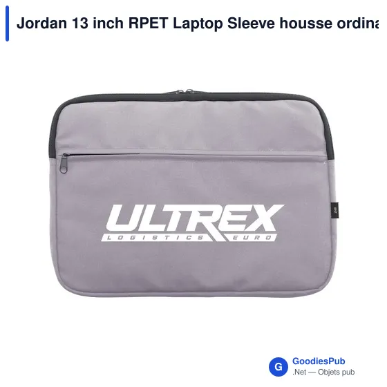 Jordan 13 inch RPET Laptop Sleeve housse ordinateur personnalisé avec logo entreprise - Image 3