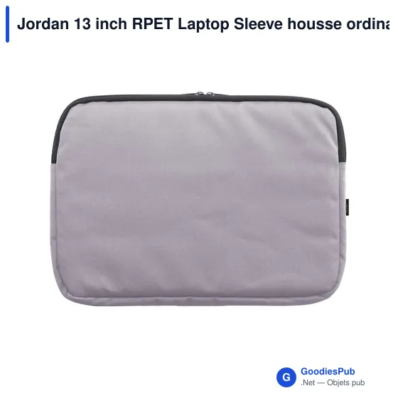 Jordan 13 inch RPET Laptop Sleeve housse ordinateur personnalisé avec logo entreprise - Image 4