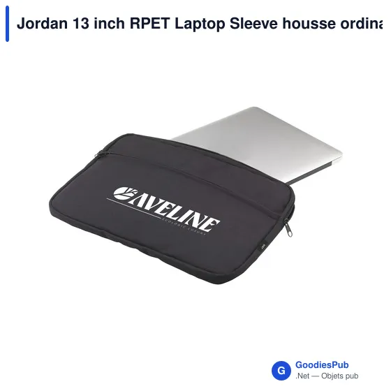 Jordan 13 inch RPET Laptop Sleeve housse ordinateur personnalisé avec logo entreprise - Image 6