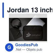Jordan 13 inch RPET Laptop Sleeve housse ordinateur personnalisé avec logo entreprise - Miniature 8