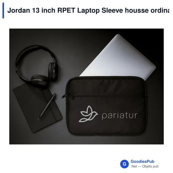 Jordan 13 inch RPET Laptop Sleeve housse ordinateur personnalisé avec logo entreprise - Image 8