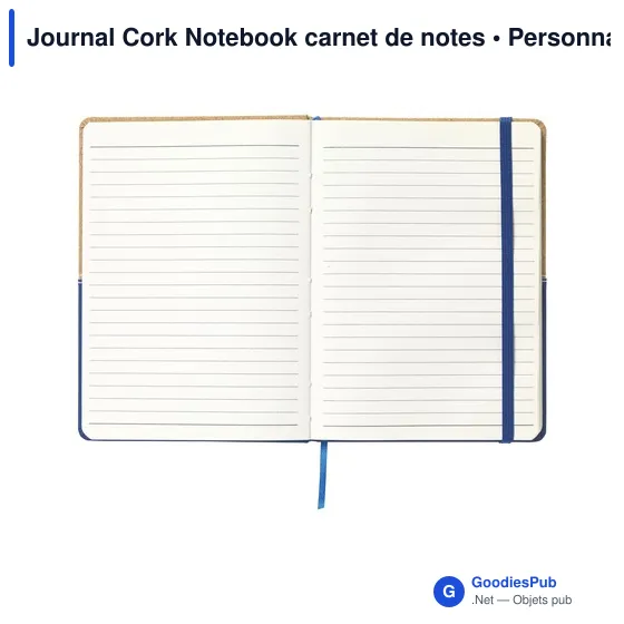 Carnet de notes personnalisable en liège avec logo - Journal Cork Notebook - Image 11