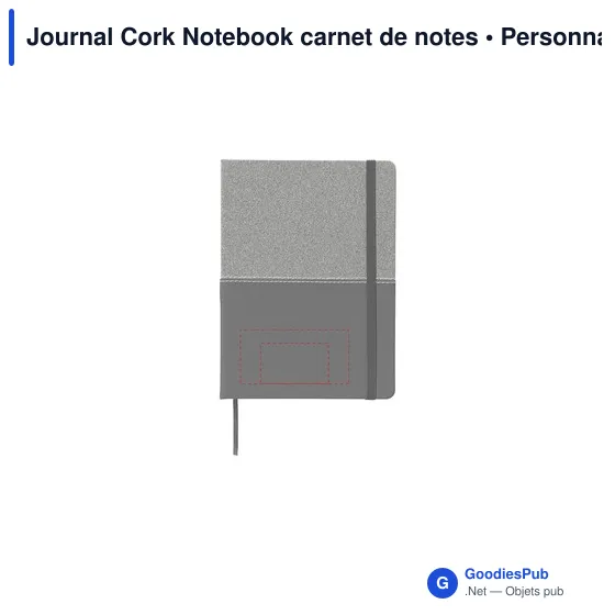 Carnet de notes personnalisable en liège avec logo - Journal Cork Notebook - Image 8