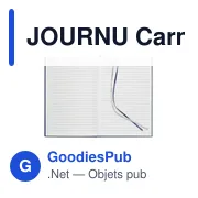 Carnet de notes A5 personnalisable en papier recyclé - JOURNUavec logo - Miniature 2