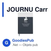 Carnet de notes A5 personnalisable en papier recyclé - JOURNUavec logo - Miniature 3