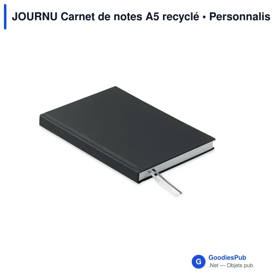 Carnet de notes A5 personnalisable en papier recyclé - JOURNUavec logo - Image 5